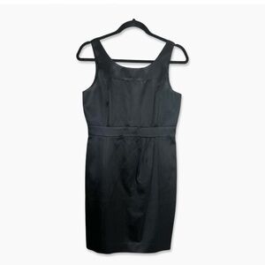 Tibi Black Satin Mini Dress